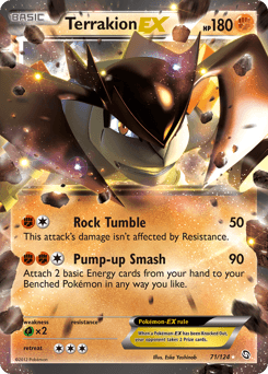 Terrakion-EX Dragons Exalted card