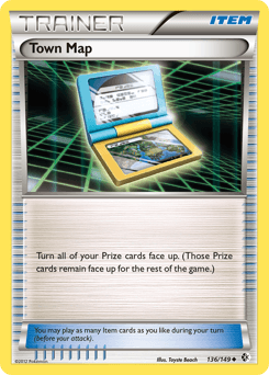 Town Map Boundaries Crossed card