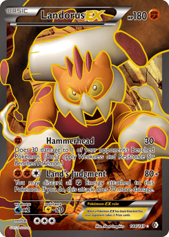 Landorus-EX Boundaries Crossed card
