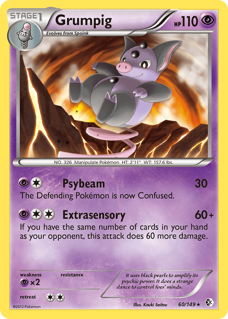 Grumpig Boundaries Crossed card
