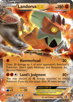 Landorus-EX Boundaries Crossed card