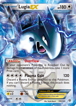 Lugia-EX Plasma Storm card