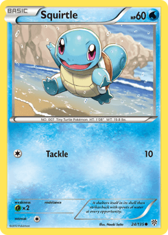 Squirtle Plasma Storm card