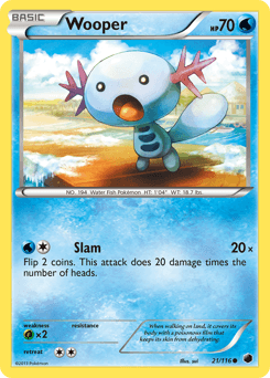 Wooper Plasma Freeze card