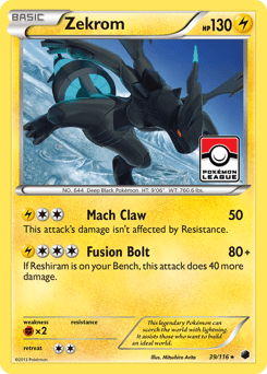 Zekrom Plasma Freeze card