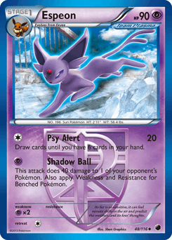 Espeon Plasma Freeze card