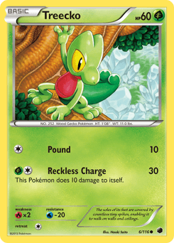 Treecko Plasma Freeze card