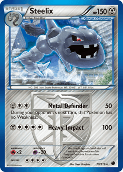 Steelix Plasma Freeze card
