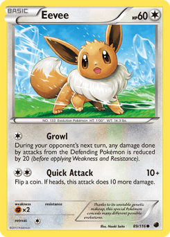 Eevee Plasma Freeze card