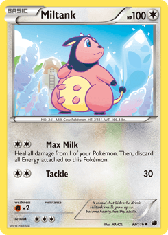 Miltank Plasma Freeze card