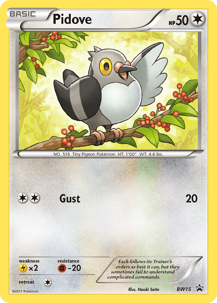 Pidove BW Black Star Promos card