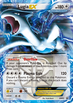 Lugia-EX BW Black Star Promos card