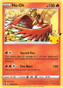 Ho-Oh Celebrations card