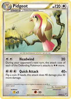 Pidgeot Call of Legends card