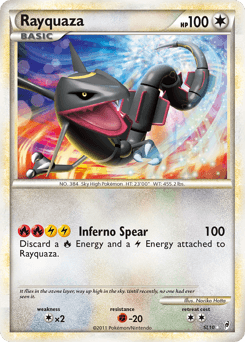 Rayquaza Call of Legends card