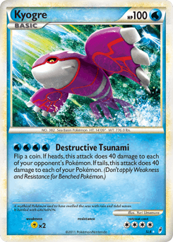 Kyogre Call of Legends card