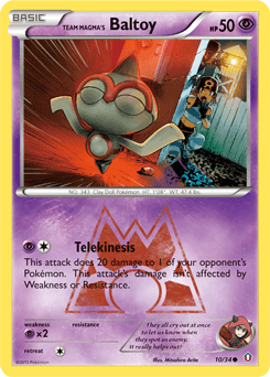Team Magma's Baltoy Double Crisis card
