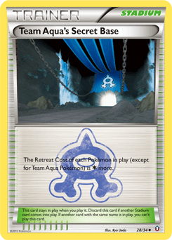 Team Aqua's Secret Base Double Crisis card