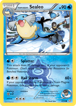 Team Aqua's Sealeo Double Crisis card