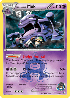 Team Aqua's Muk Double Crisis card