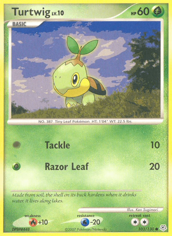 Turtwig Diamond & Pearl card