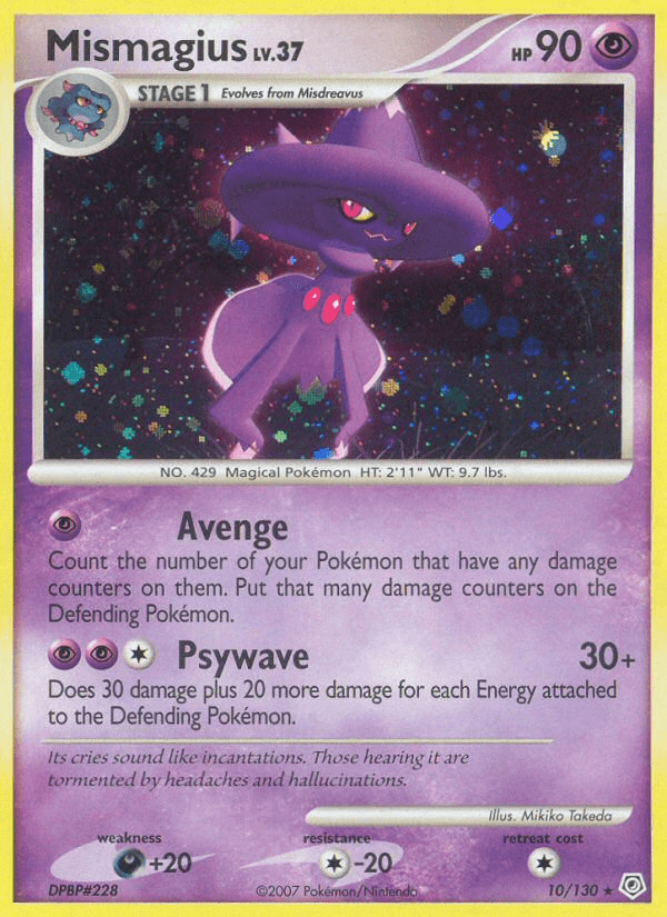 Mismagius Diamond & Pearl card