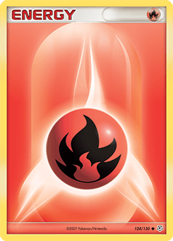 Fire Energy Diamond & Pearl card