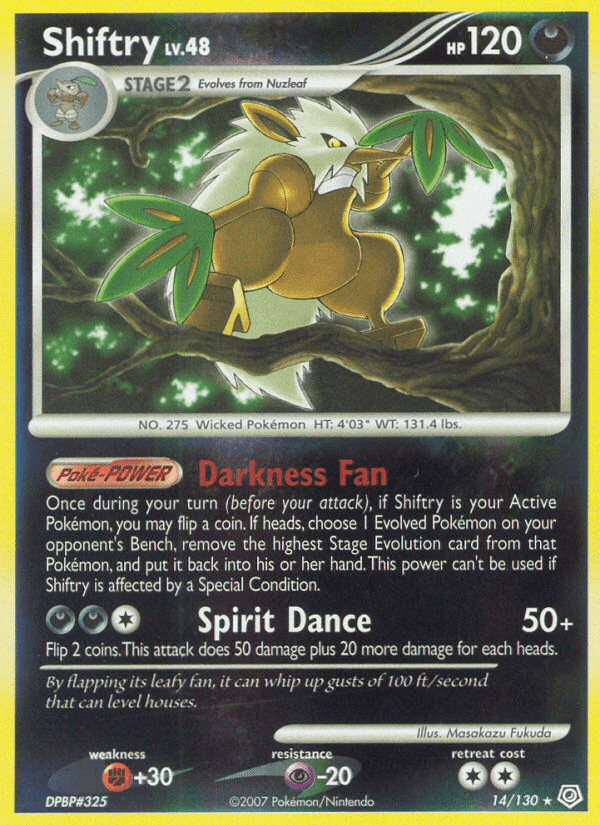 Shiftry Diamond & Pearl card