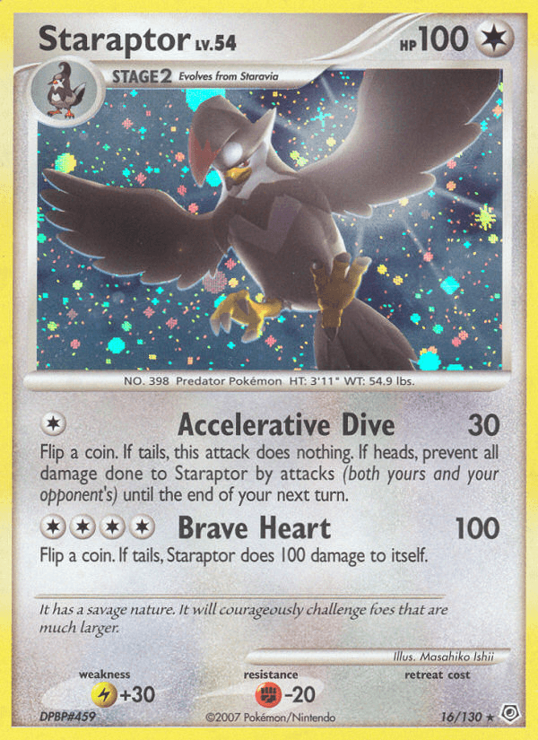 Staraptor Diamond & Pearl card