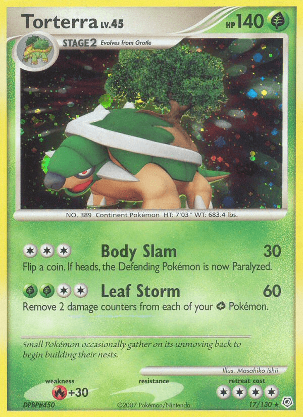 Torterra Diamond & Pearl card