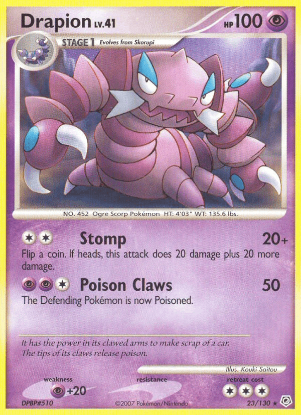 Drapion Diamond & Pearl card