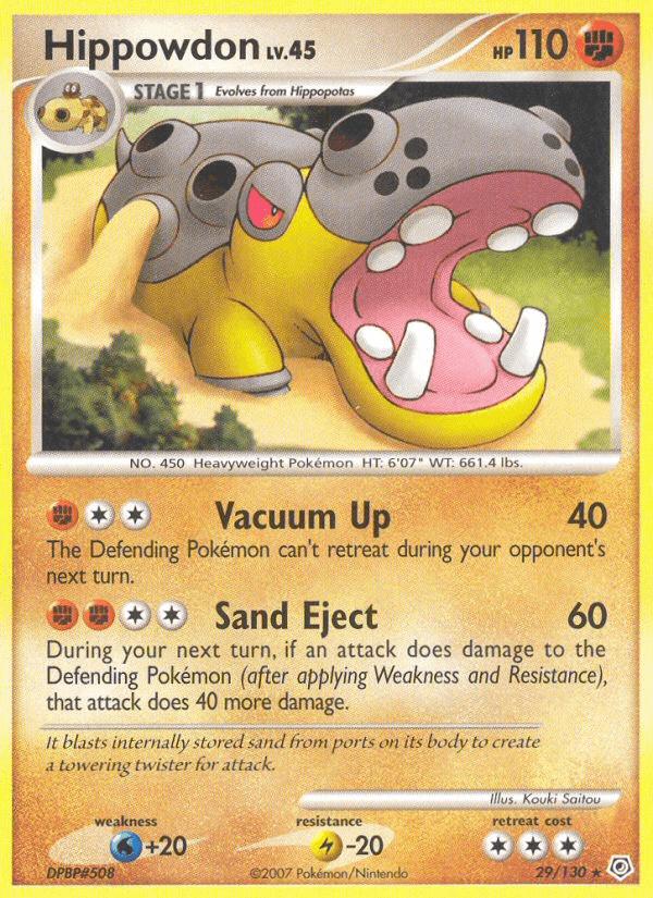 Hippowdon Diamond & Pearl card