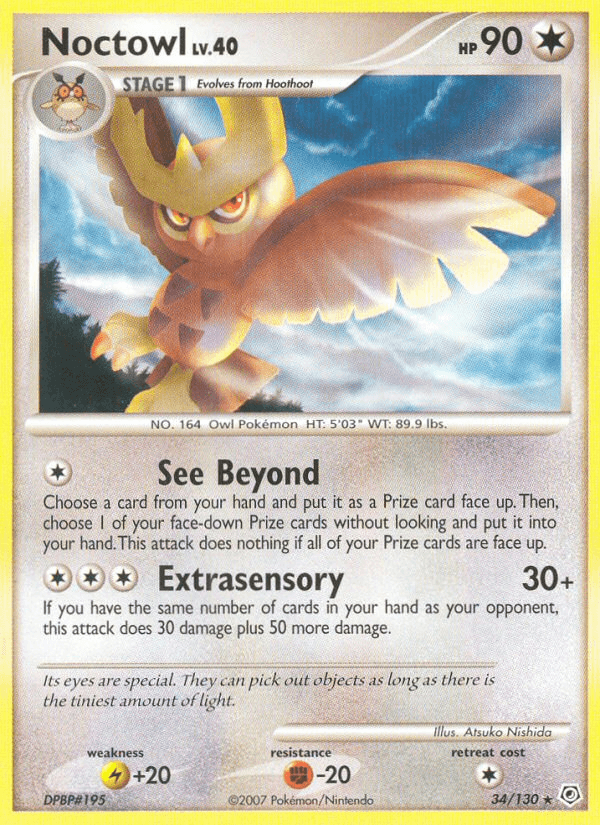 Noctowl Diamond & Pearl card