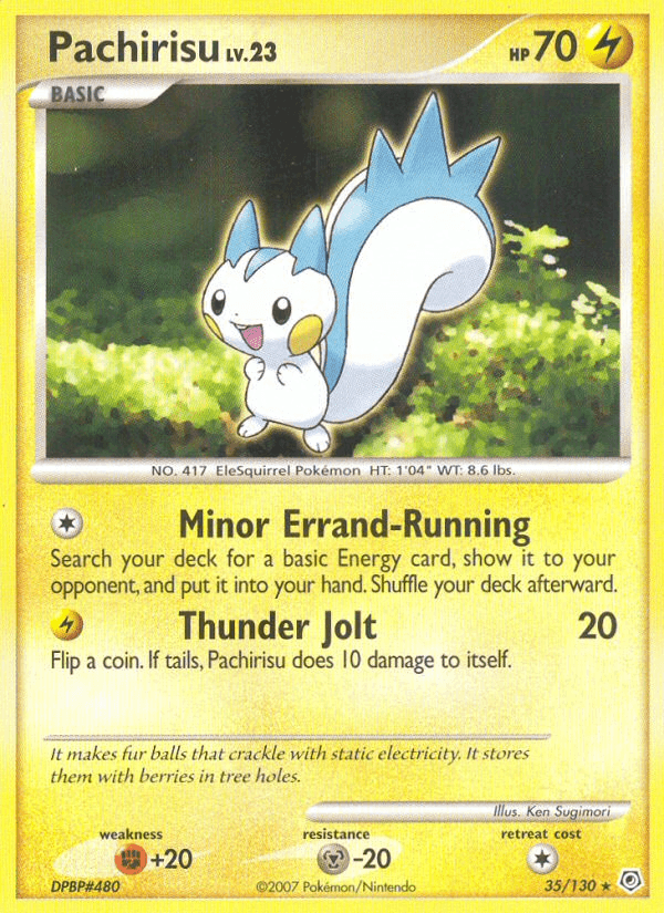 Pachirisu Diamond & Pearl card