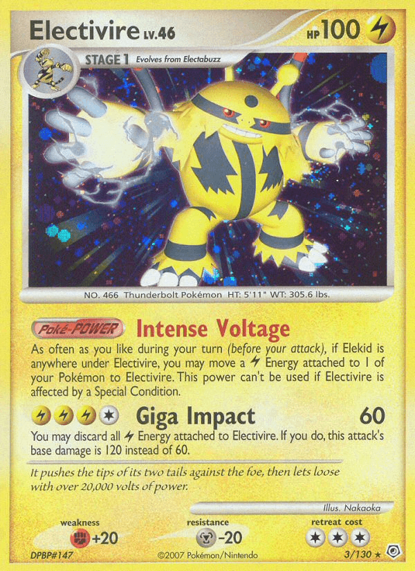 Electivire Diamond & Pearl card