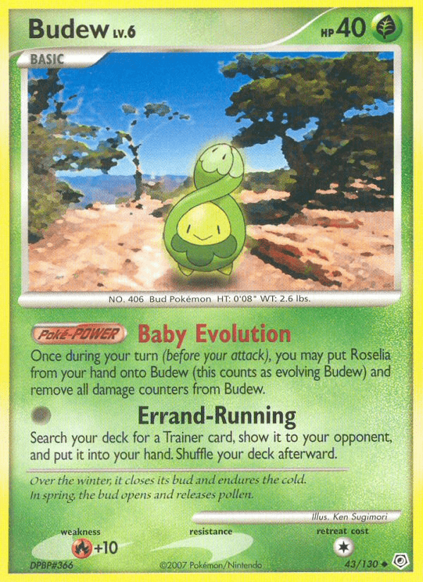 Budew Diamond & Pearl card