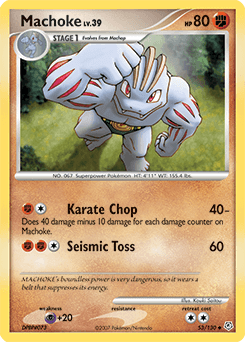 Machoke Diamond & Pearl card
