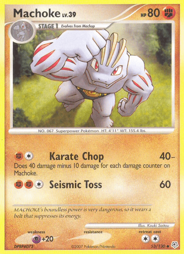 Machoke Diamond & Pearl card