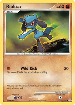 Riolu Diamond & Pearl card