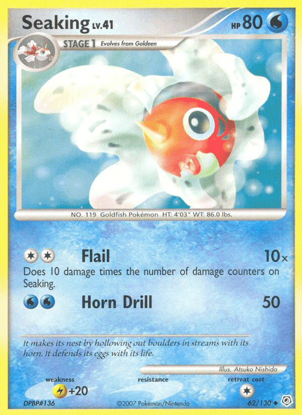 Seaking Diamond & Pearl card