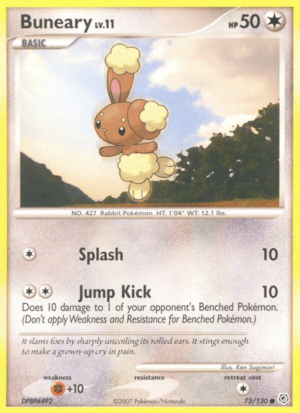 Buneary Diamond & Pearl card