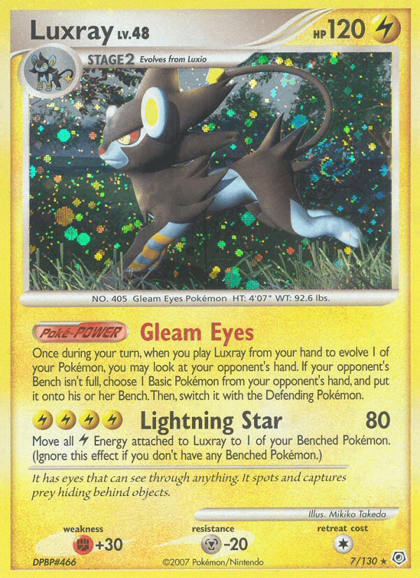 Luxray Diamond & Pearl card