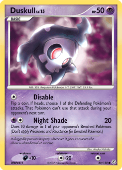 Duskull Diamond & Pearl card