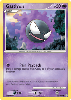 Gastly Diamond & Pearl card