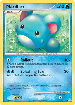 Marill Diamond & Pearl card