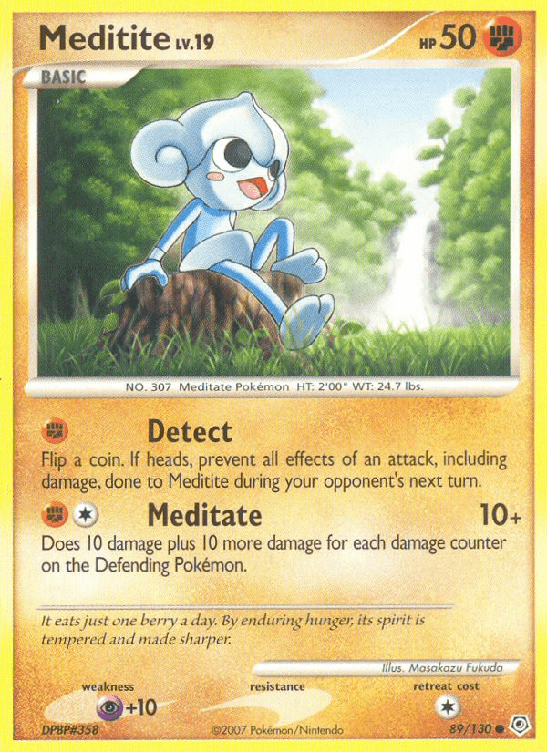 Meditite Diamond & Pearl card