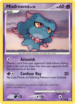 Misdreavus Diamond & Pearl card
