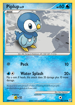 Piplup Diamond & Pearl card