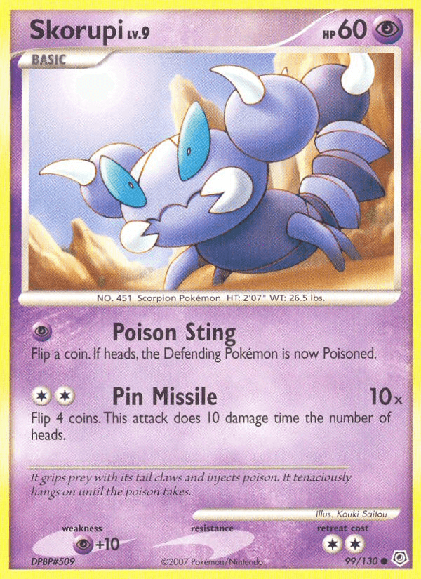 Skorupi Diamond & Pearl card
