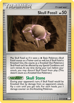Skull Fossil Mysterious Treasures card